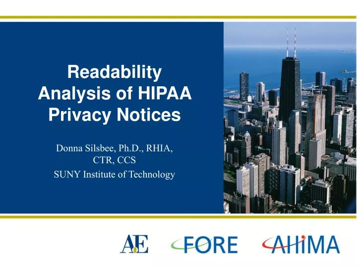 readability analysis of hipaa privacy notices