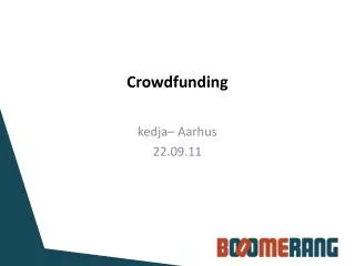 crowdfunding