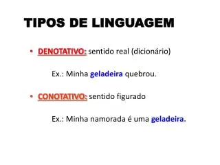 tipos de linguagem