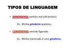 TIPOS DE LINGUAGEM - slide 1