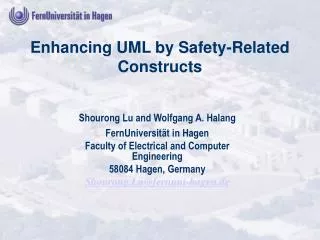 Enhancing UML by Safety-Related Constructs