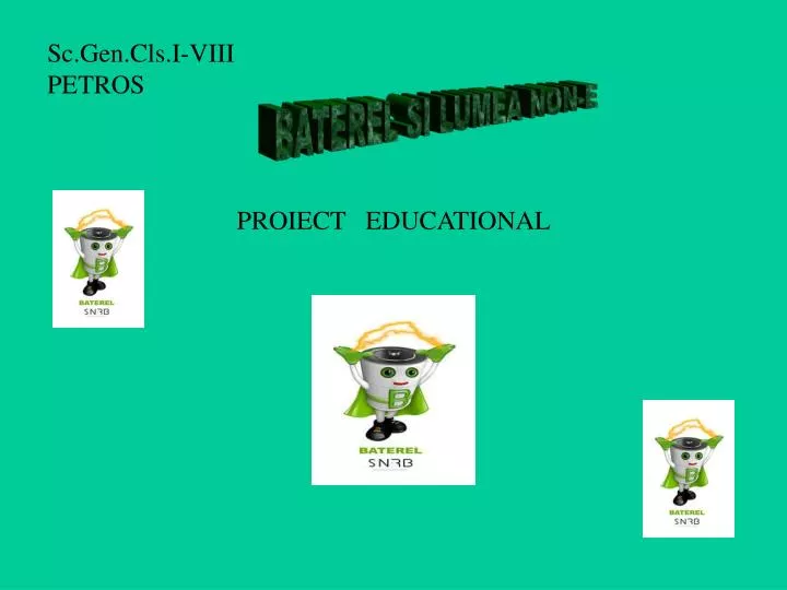proiect educational