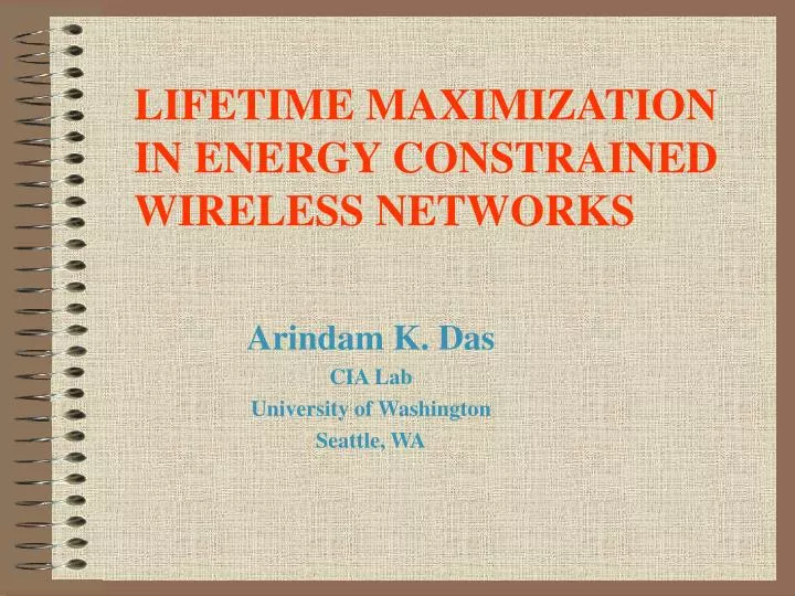 arindam k das cia lab university of washington seattle wa