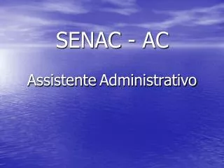 senac ac