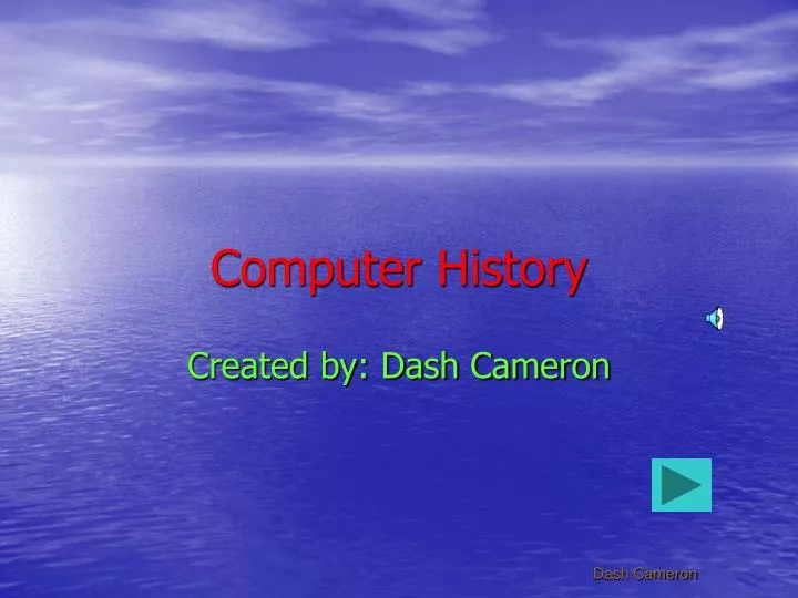 computer history