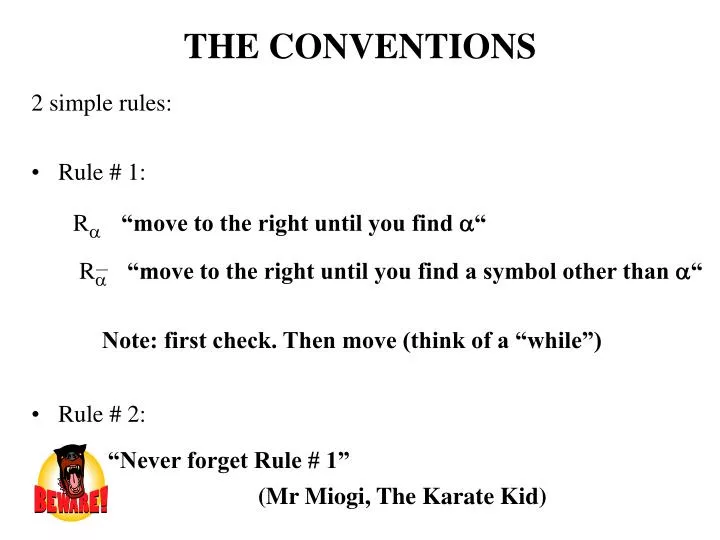 the conventions