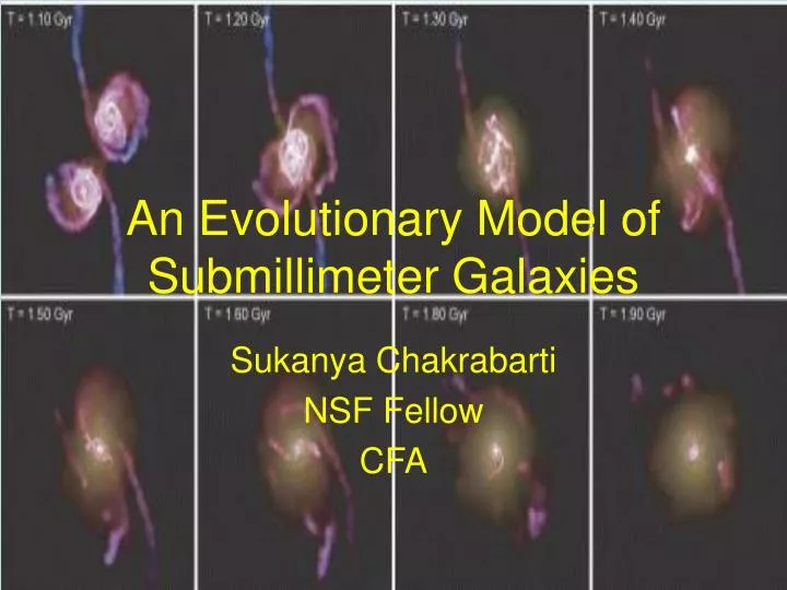 an evolutionary model of submillimeter galaxies
