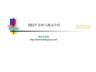 DECT 原理与测试介绍