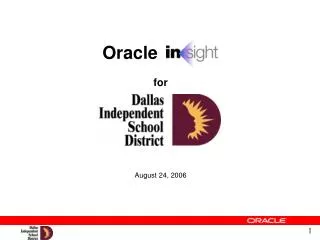 Oracle for August 24, 2006