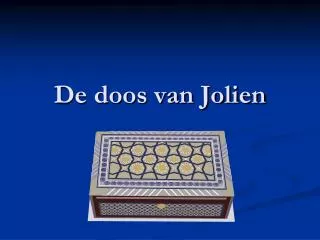 de doos van jolien