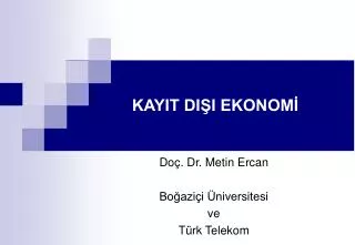 kayit di i ekonom