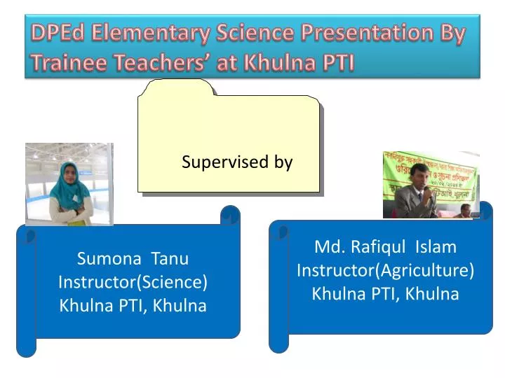dped elementary science presentation by trainee teachers at khulna pti