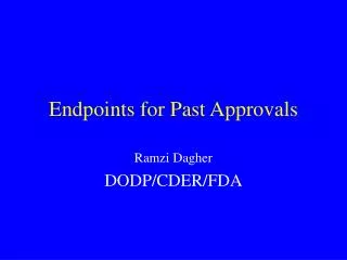 Endpoints for Past Approvals
