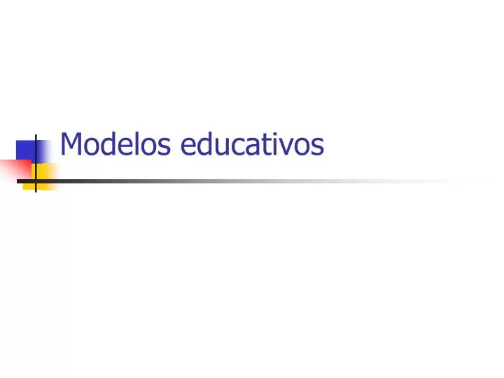 modelos educativos