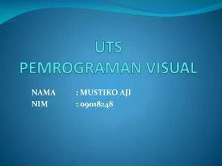 uts pemrograman visual