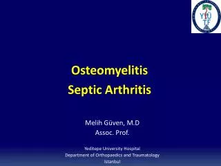 Osteomyelitis Septic Arthritis