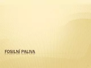 fosiln paliva