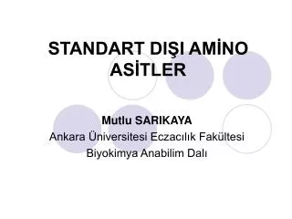 standart di i am no as tler