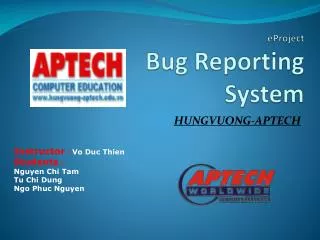 eProject Bug Reporting System
