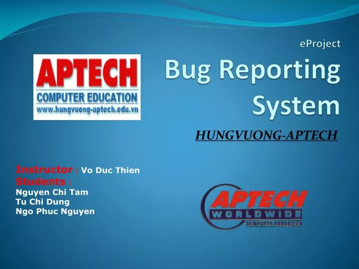 eproject bug reporting system