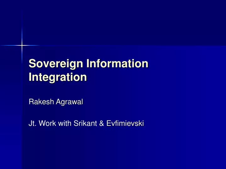 sovereign information integration