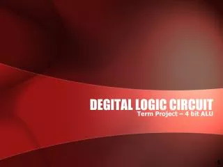 DEGITAL LOGIC CIRCUIT