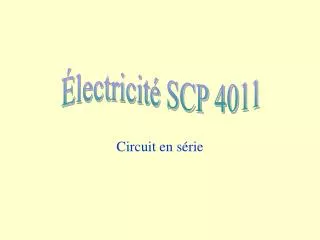 circuit en s rie