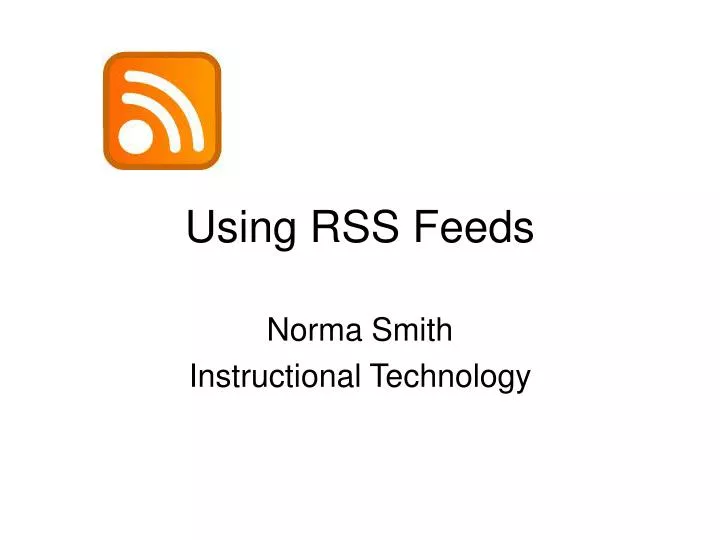 using rss feeds