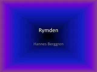 rymden