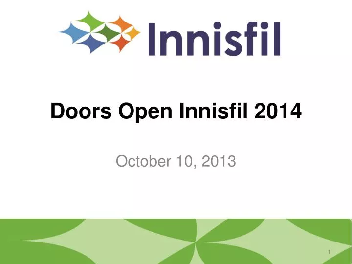 doors open innisfil 2014