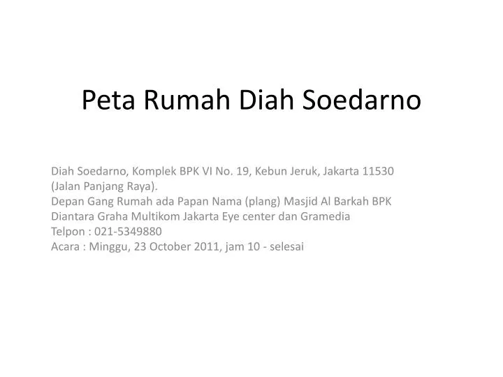 peta rumah diah soedarno