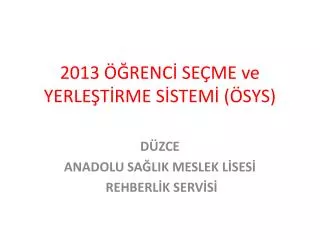 2013 renc se me ve yerle t rme s stem sys