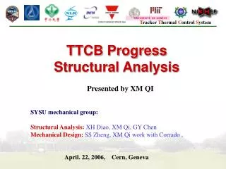 TTCB Progress Structural Analysis
