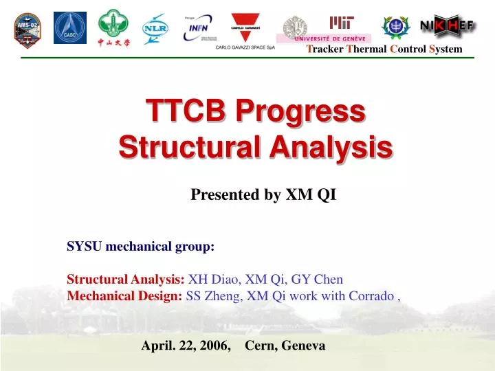 ttcb progress structural analysis