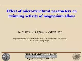 Effect of microstructural parameters on twinning activity of magnesium alloys