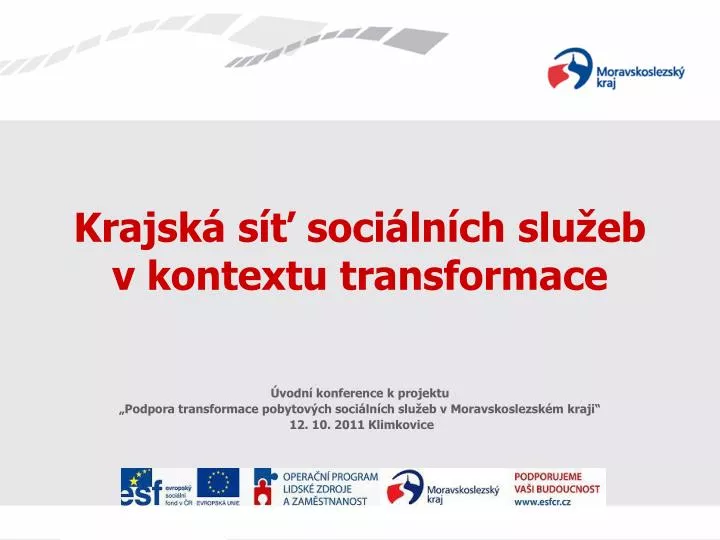 krajsk s soci ln ch slu eb v kontextu transformace