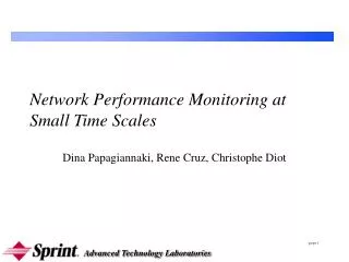 Network Performance Monitoring at Small Time Scales