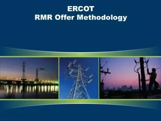 ERCOT RMR Offer Methodology