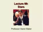 Lecture 09: Stars - slide 1