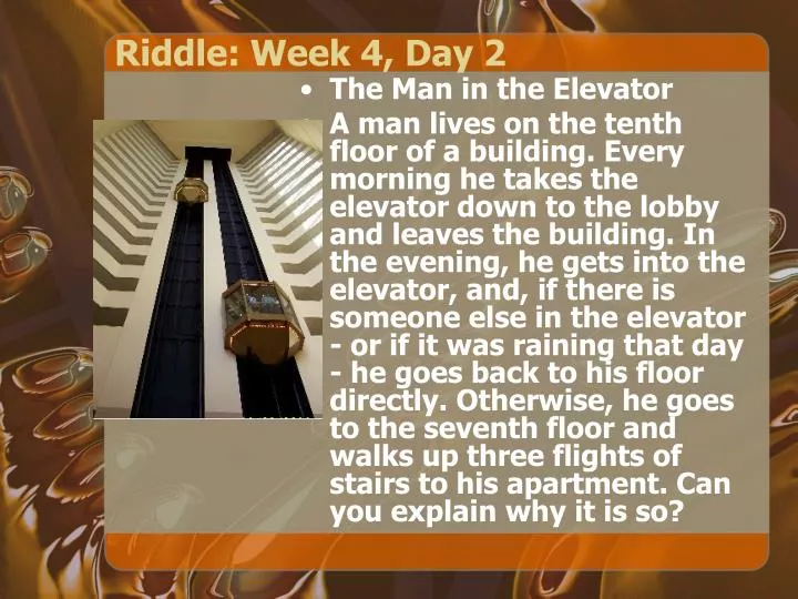 riddle week 4 day 2