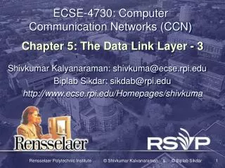 ECSE-4730: Computer Communication Networks (CCN)