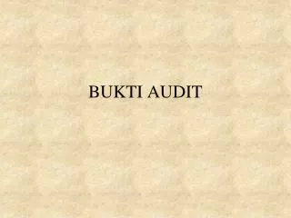 bukti audit