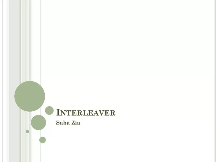 interleaver