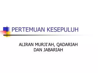 pertemuan kesepuluh