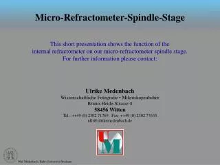 Micro-Refractometer-Spindle-Stage