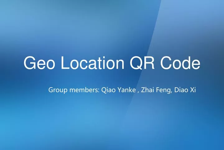 geo location qr code