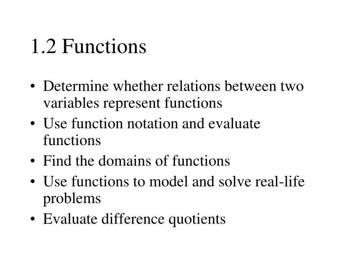 1 2 functions