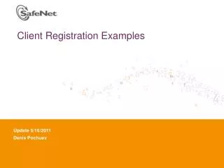 Client Registration Examples