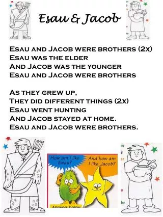 Esau &amp; Jacob