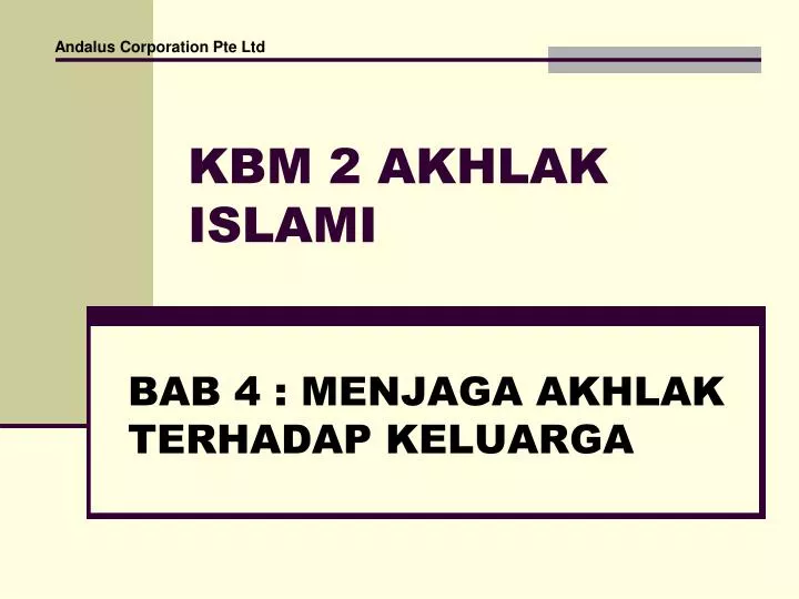 kbm 2 akhlak islami